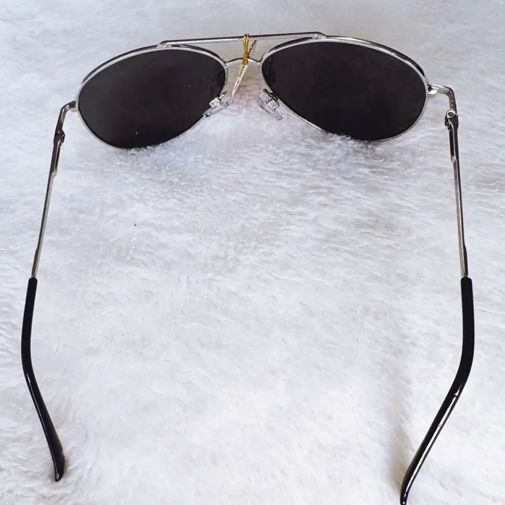 Felix Blue w/Silver Rim Mirrored Sunglasses